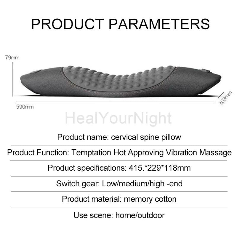 Electric Massage Pillow With Heating And Vibration Support 3