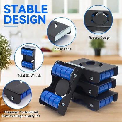 Heavy Duty Furniture Moving Dolly Set 3
