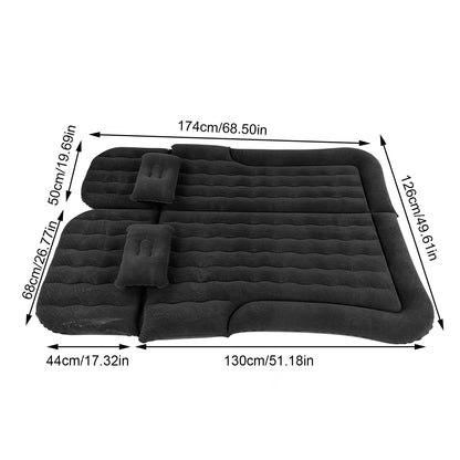 Car Travel Bed Inflatable Mattress With Pump And Headrests 5