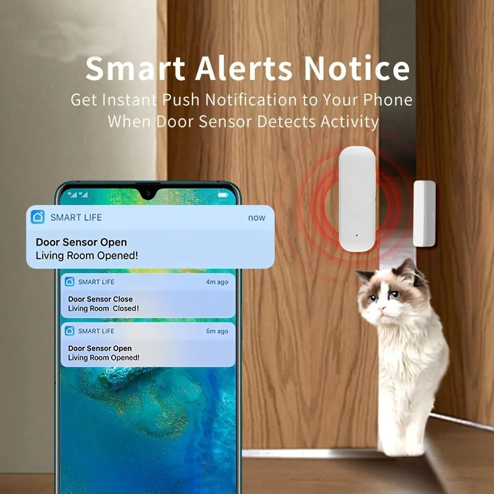 Tuya Zigbee Door Window Sensor Smart Security Alarm 5