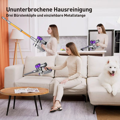Cordless Vacuum Cleaner With Touchscreen  40Kpa Powerful Suction 55Minute Runtime Pet Hair  Carpet  3
