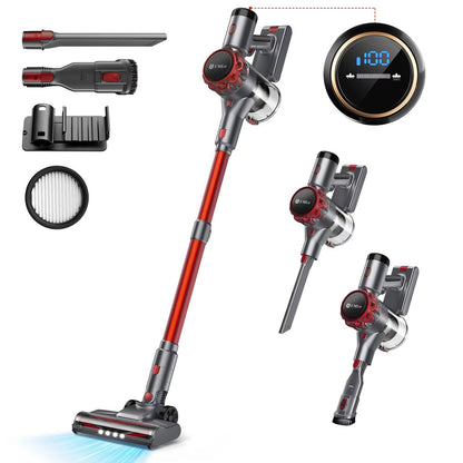 Cordless Vacuum Cleaner With Touchscreen  40Kpa Powerful Suction 55Minute Runtime Pet Hair  Carpet  6