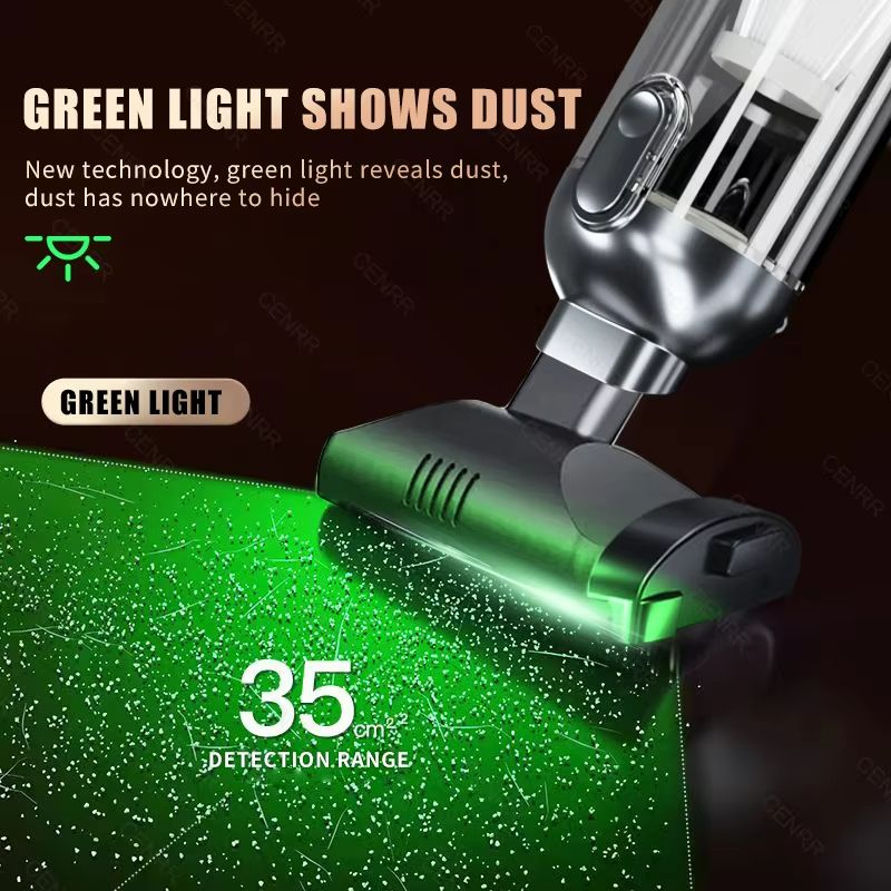 CENRR Cordless Car Vacuum Cleaner  Powerful 998000PA Handheld Mini Vacuum For Car And Home 1
