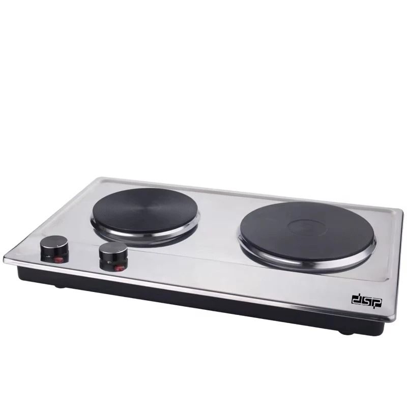 Double Burner Electric Cooktop With Adjustable Temperature And Easy Clean Surface 6
