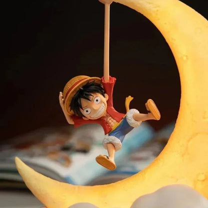 One Piece Luffy Night Light Magnetic Control Moon Lamp 1