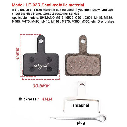 25Pair Universal Bicycle Disc Brake Pads  Resin Metal  Ceramic Options For MTB Road  Hydraulic Brak 3