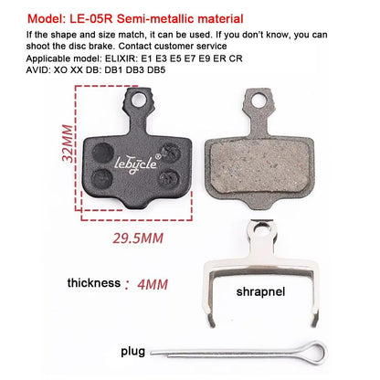 25Pair Universal Bicycle Disc Brake Pads  Resin Metal  Ceramic Options For MTB Road  Hydraulic Brak 4