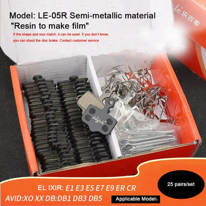 25Pair Universal Bicycle Disc Brake Pads  Resin Metal  Ceramic Options For MTB Road  Hydraulic Brak 6