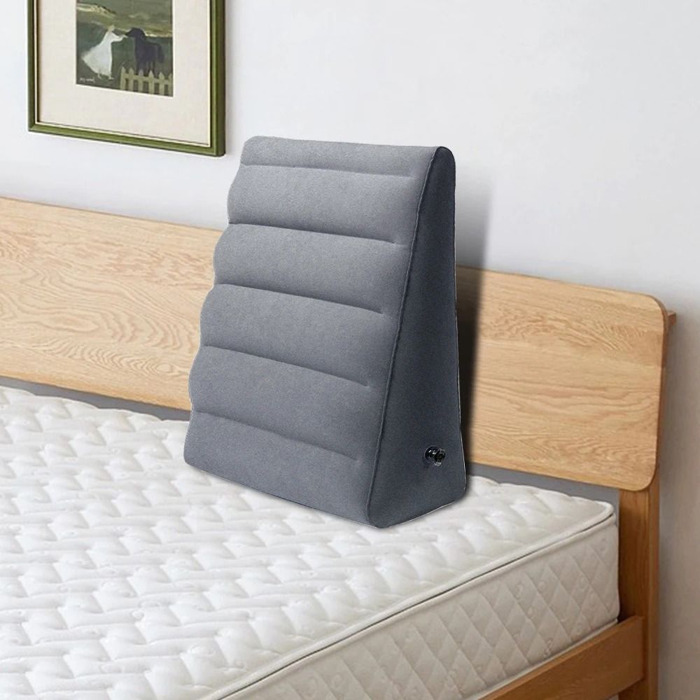 Portable Inflatable Wedge Leg Pillow for Sleeping and Flight Comfort