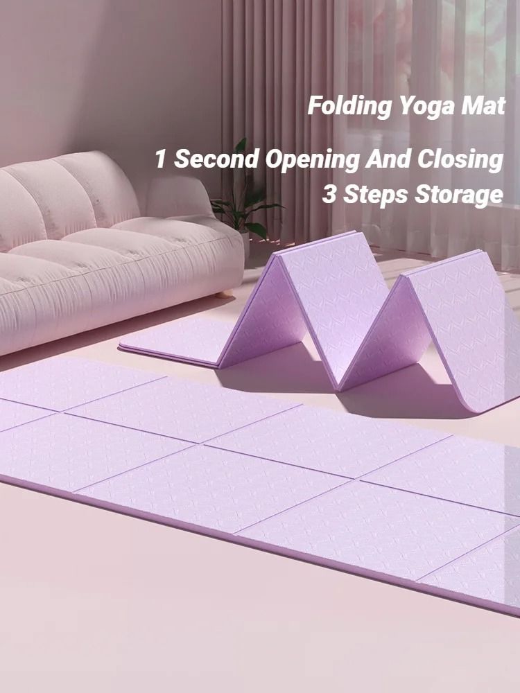 Foldable Travel Yoga Mat With Eco Friendly Non Slip Surface 1