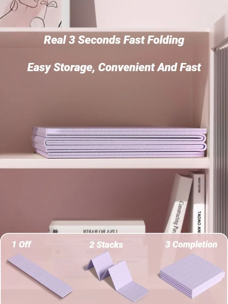 Foldable Travel Yoga Mat With Eco Friendly Non Slip Surface 4