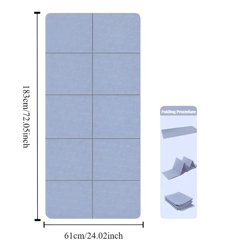 Foldable Travel Yoga Mat With Eco Friendly Non Slip Surface 7
