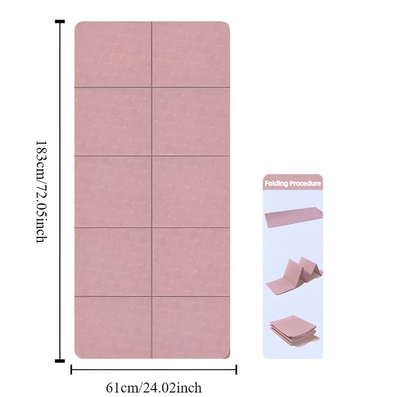Foldable Travel Yoga Mat With Eco Friendly Non Slip Surface 8