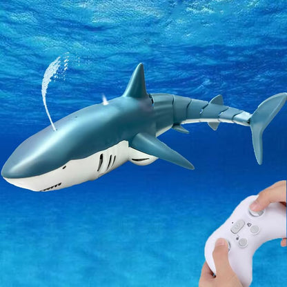 Remote Control Shark Toy With Water Spray  Electric Swimming Whale  Dolphin Bath And Pool Toy For K 10