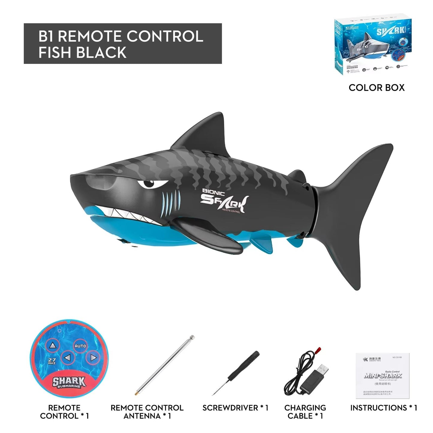 Remote Control Shark Toy With Water Spray  Electric Swimming Whale  Dolphin Bath And Pool Toy For K 13