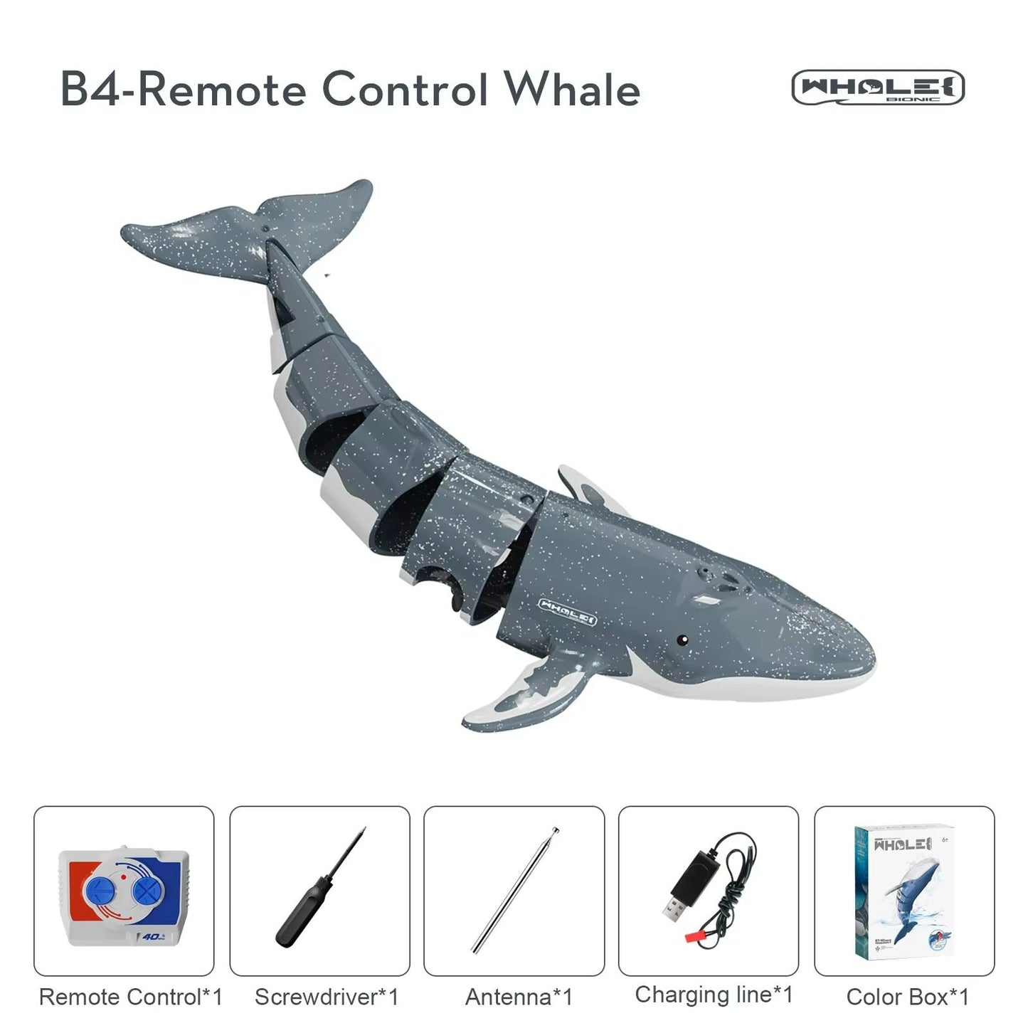 Remote Control Shark Toy With Water Spray  Electric Swimming Whale  Dolphin Bath And Pool Toy For K 16