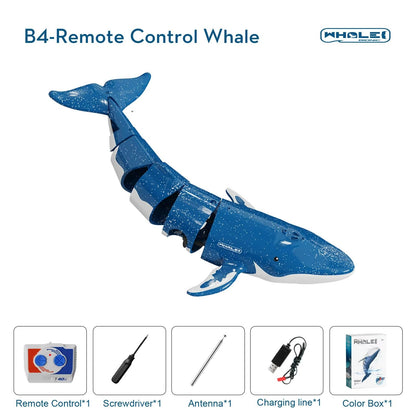 Remote Control Shark Toy With Water Spray  Electric Swimming Whale  Dolphin Bath And Pool Toy For K 17