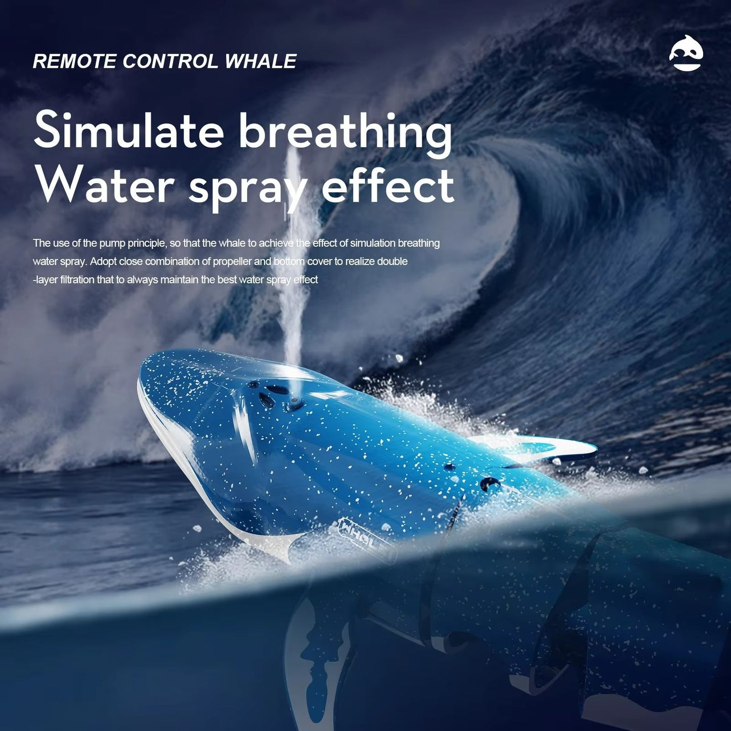 Remote Control Shark Toy With Water Spray  Electric Swimming Whale  Dolphin Bath And Pool Toy For K 5
