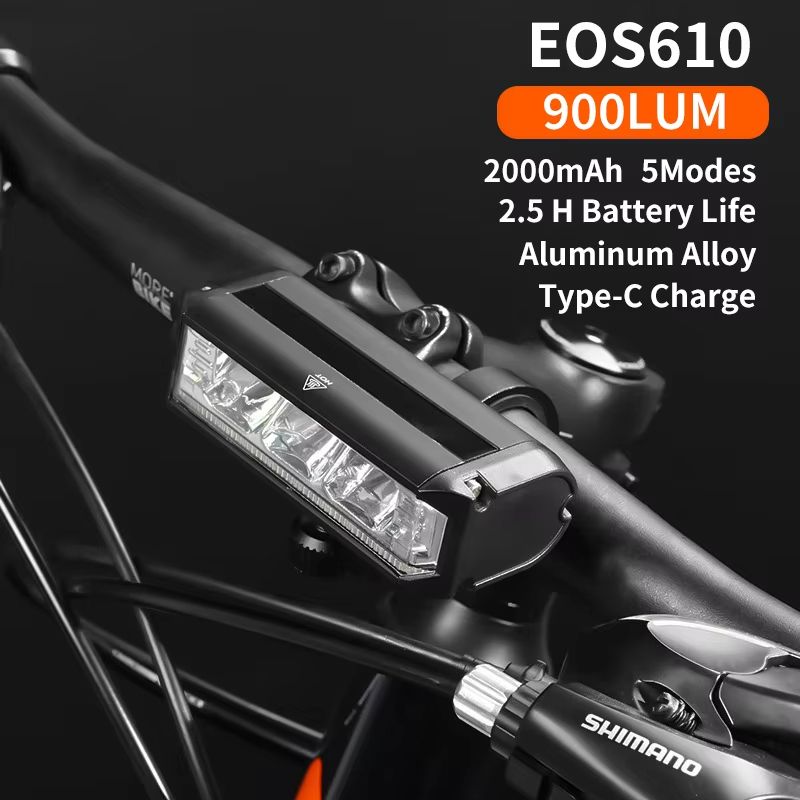 EOS610 8000mAh Rechargeable Bicycle Light  Waterproof USB Bike Headlight For Road And MTB Cycling 6