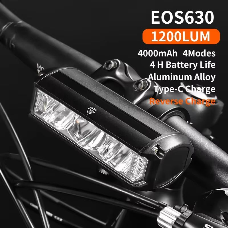 EOS610 8000mAh Rechargeable Bicycle Light  Waterproof USB Bike Headlight For Road And MTB Cycling 8