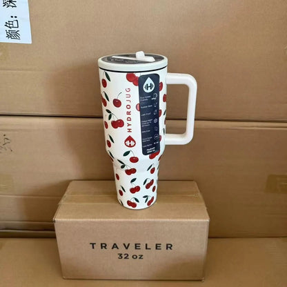 Insulated Stainless Steel Travel Tumbler With Straw Lid 13