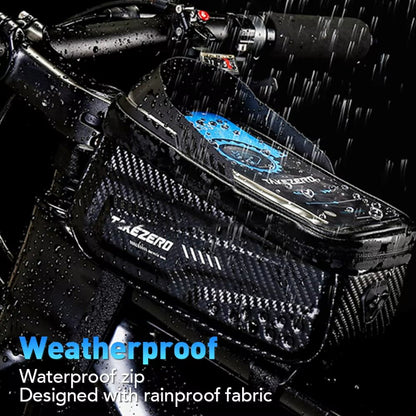 NEWBOLER Waterproof Bicycle Frame Bag  Top Tube Cycling Bag With 65 Phone Case  Touch Screen 1