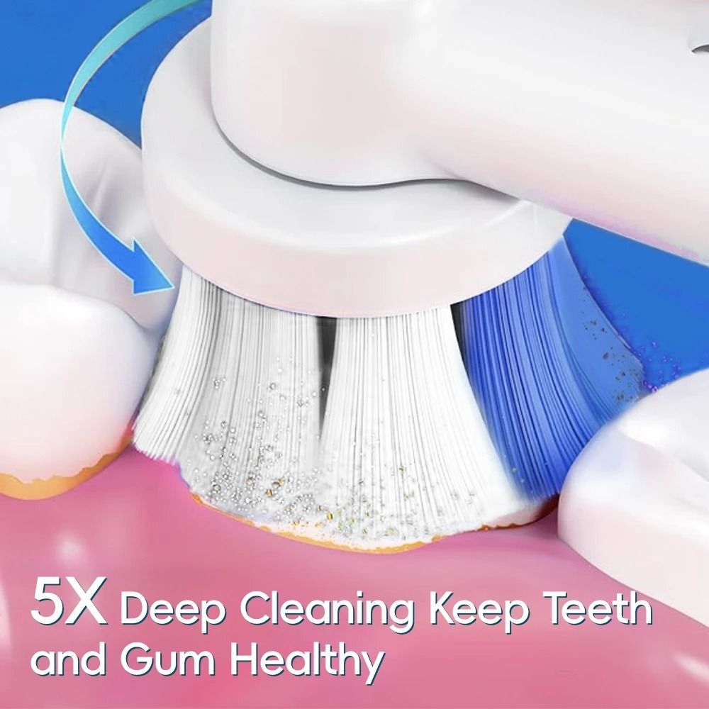 Intelligent Rotating Electric Toothbrush Rechargeable Rotary Toothbrush With Oral B Compatible Head 4