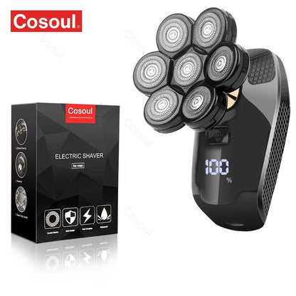 Men Electric Shaver Bald Head Razor Beard Grooming Machine 6