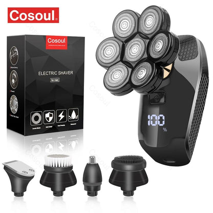 Men Electric Shaver Bald Head Razor Beard Grooming Machine 8