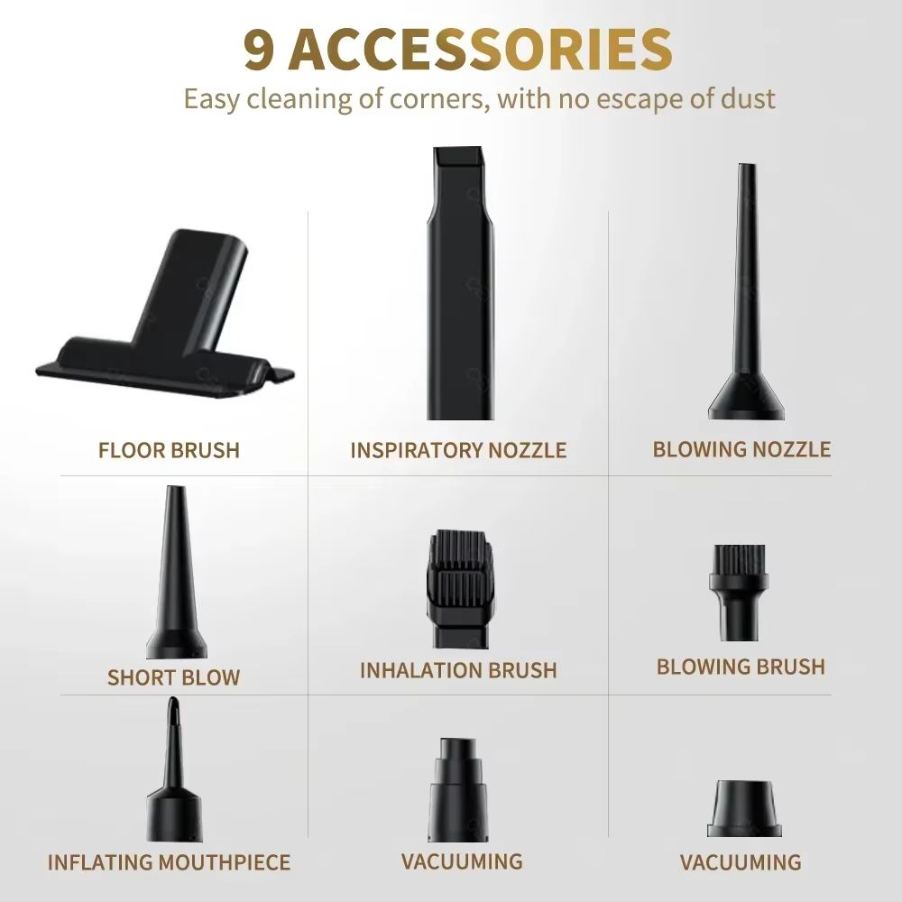 Cordless Car Vacuum Cleaner  Strong Suction Portable Handheld Cleaning Machine 4