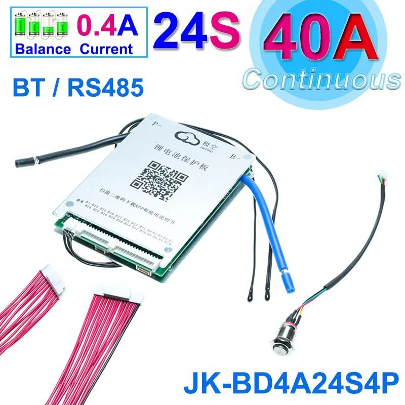 JiKong Smart Bluetooth BMS  Active Balance Battery Management System For LiIon LiFePO4  LTO 12V48V  9