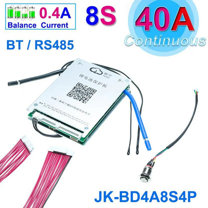 JiKong Smart Bluetooth BMS  Active Balance Battery Management System For LiIon LiFePO4  LTO 12V48V  6