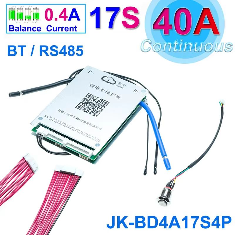 JiKong Smart Bluetooth BMS  Active Balance Battery Management System For LiIon LiFePO4  LTO 12V48V  7