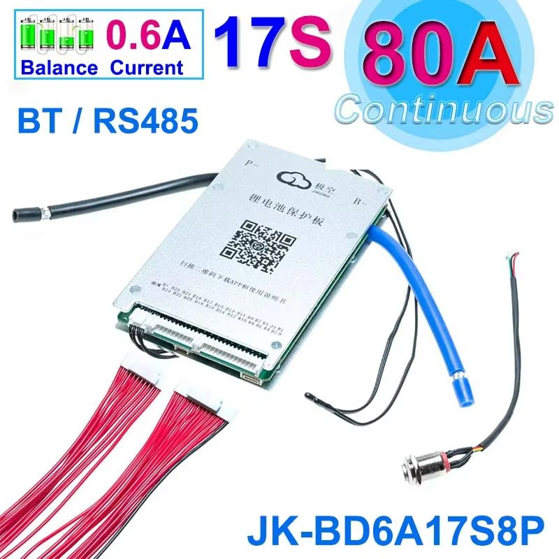 JiKong Smart Bluetooth BMS  Active Balance Battery Management System For LiIon LiFePO4  LTO 12V48V  15