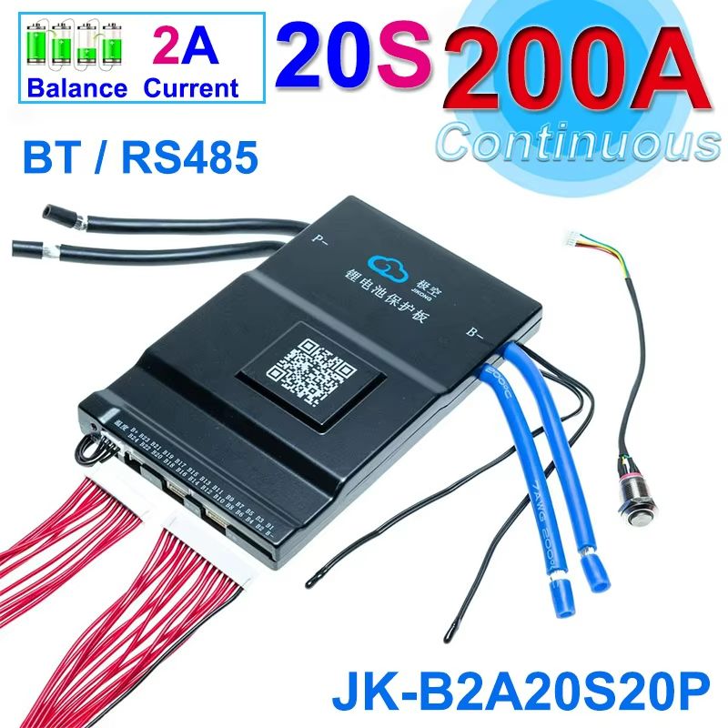 JiKong Smart Bluetooth BMS  Active Balance Battery Management System For LiIon LiFePO4  LTO 12V48V  27