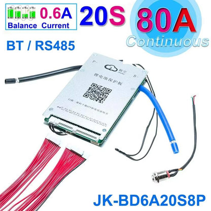 JiKong Smart Bluetooth BMS  Active Balance Battery Management System For LiIon LiFePO4  LTO 12V48V  16