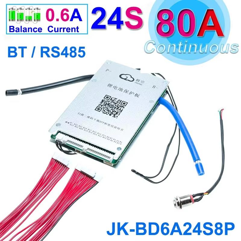 JiKong Smart Bluetooth BMS  Active Balance Battery Management System For LiIon LiFePO4  LTO 12V48V  17