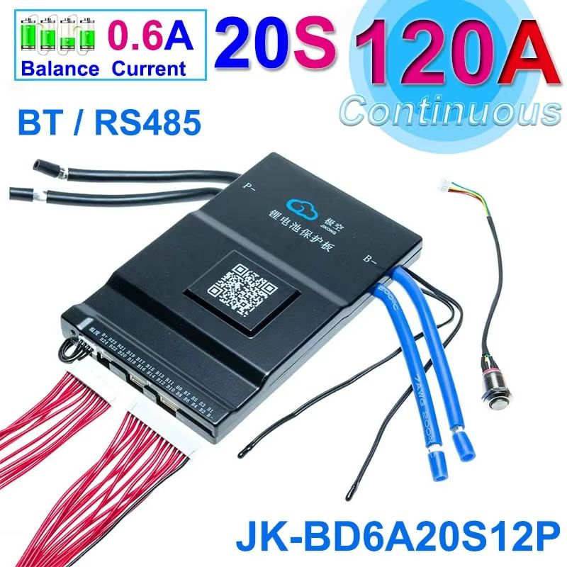 JiKong Smart Bluetooth BMS  Active Balance Battery Management System For LiIon LiFePO4  LTO 12V48V  20