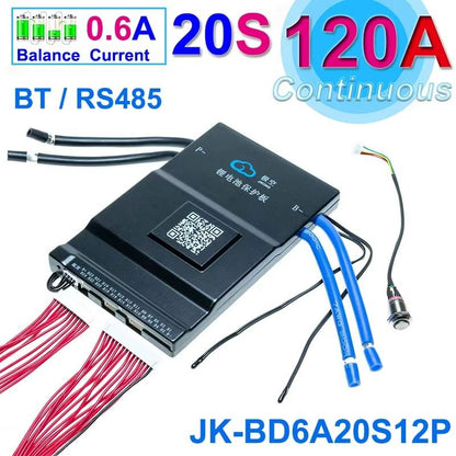 JiKong Smart Bluetooth BMS  Active Balance Battery Management System For LiIon LiFePO4  LTO 12V48V  20
