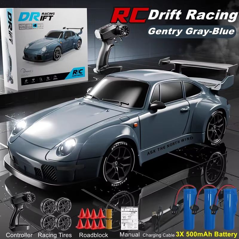 4WD RC Drift Car With LED Lights  High Speed 24G Remote Control Racing Car Toy 9