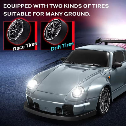 4WD RC Drift Car With LED Lights  High Speed 24G Remote Control Racing Car Toy 3