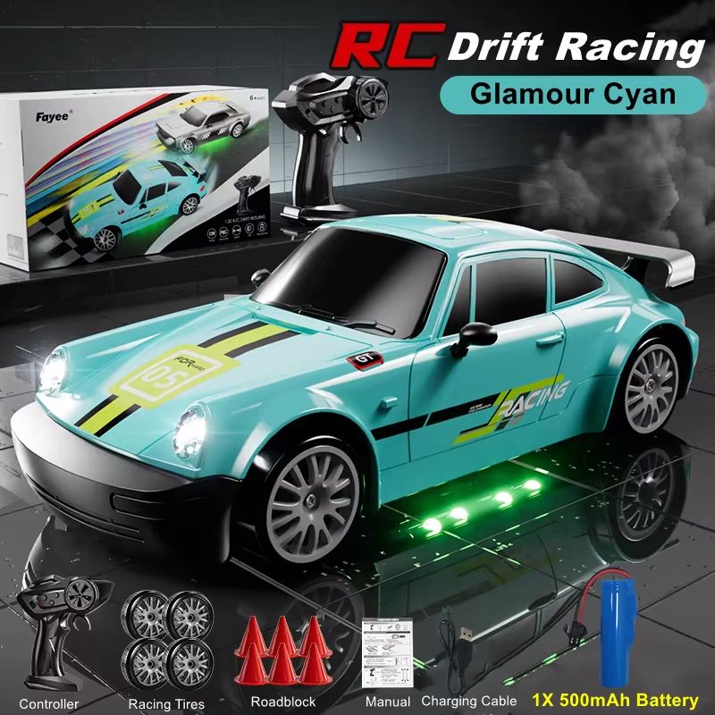 4WD RC Drift Car With LED Lights  High Speed 24G Remote Control Racing Car Toy 6