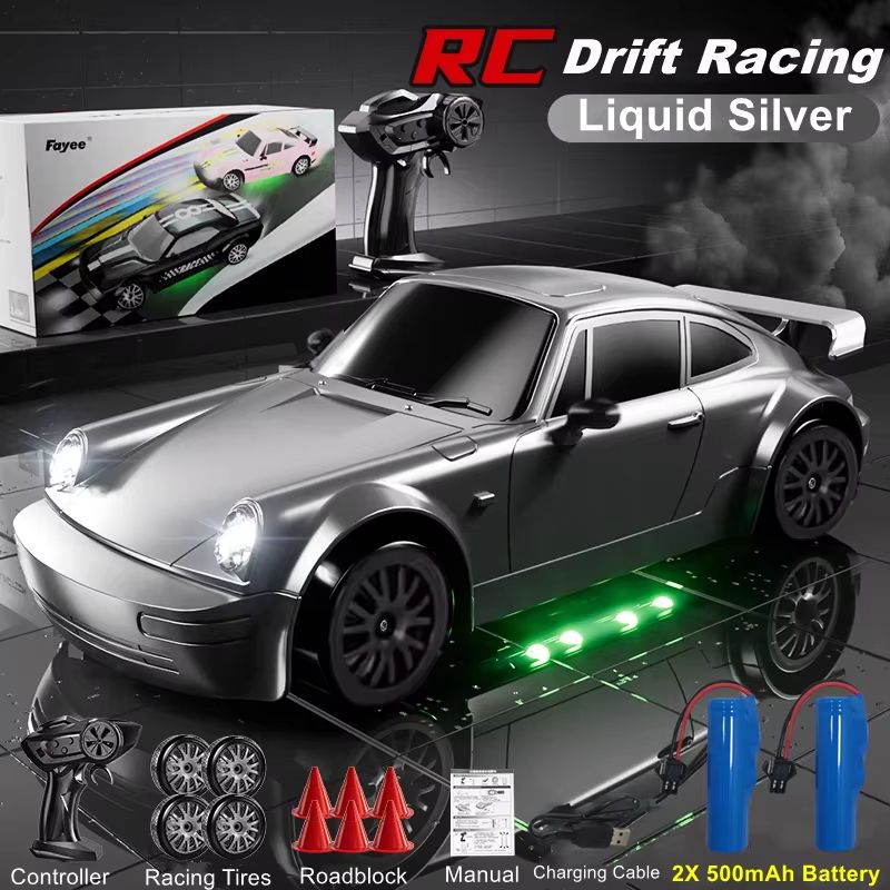 4WD RC Drift Car With LED Lights  High Speed 24G Remote Control Racing Car Toy 11