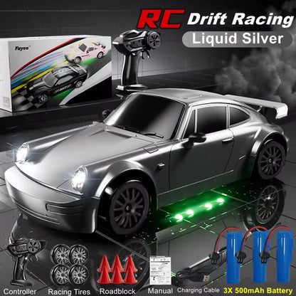 4WD RC Drift Car With LED Lights  High Speed 24G Remote Control Racing Car Toy 12
