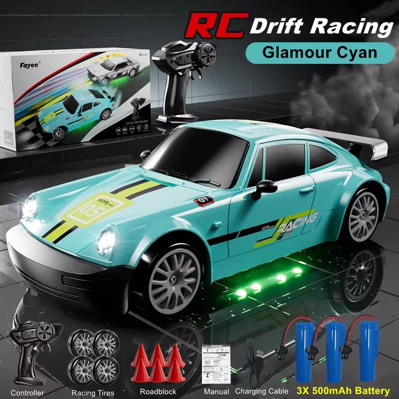 4WD RC Drift Car With LED Lights  High Speed 24G Remote Control Racing Car Toy 14