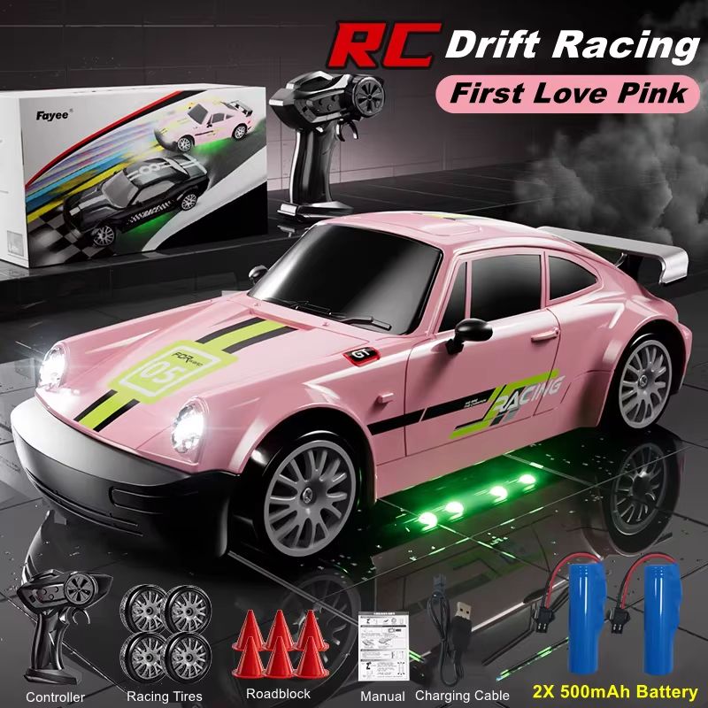 4WD RC Drift Car With LED Lights  High Speed 24G Remote Control Racing Car Toy 16