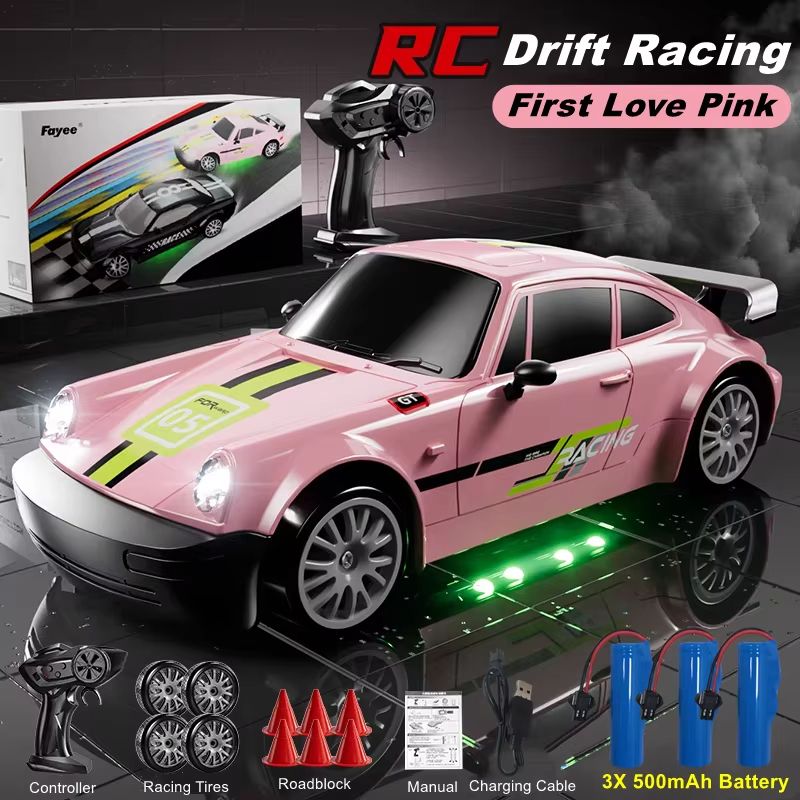 4WD RC Drift Car With LED Lights  High Speed 24G Remote Control Racing Car Toy 17