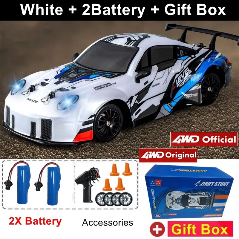 4WD RC Drift Car With LED Lights  High Speed 24G Remote Control Racing Car Toy 19
