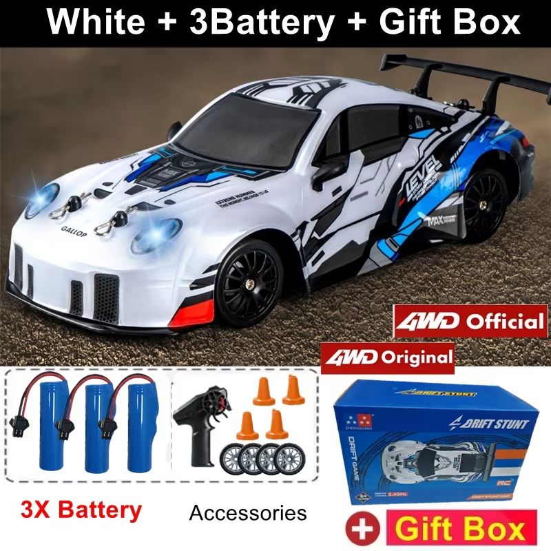 4WD RC Drift Car With LED Lights  High Speed 24G Remote Control Racing Car Toy 20