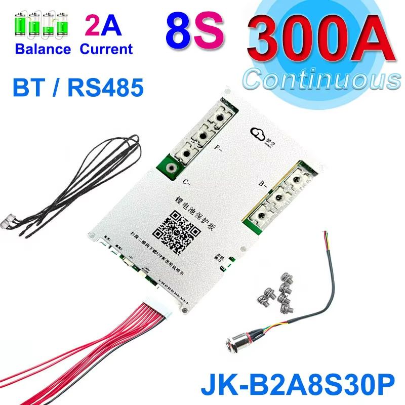 JiKong Smart Bluetooth BMS 2 Active Balance Battery Management System For LiIon LiFePO4  LTO 12V48V 9